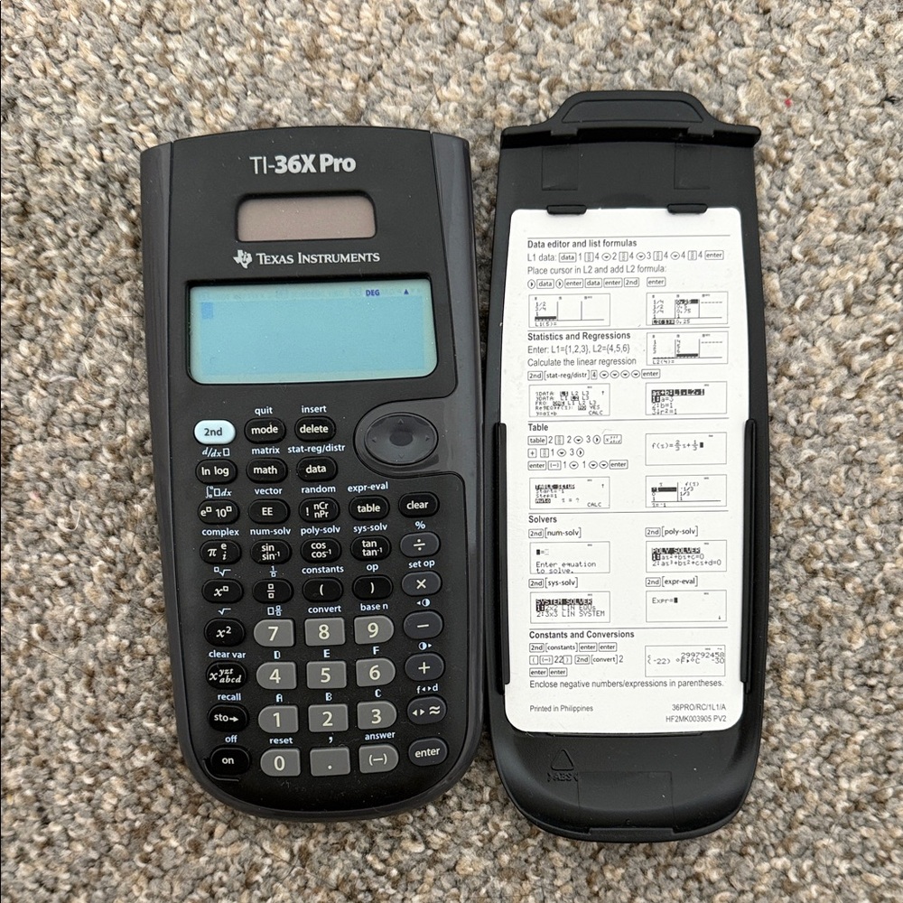 Texas Instruments TI-36X Pro Calculator - Black and Gray